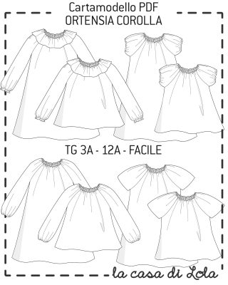 Cartamodello abito a trapezio