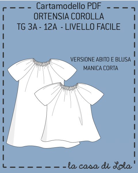 Cartamodello abito a trapezio